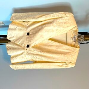 Silk blouse with peplum